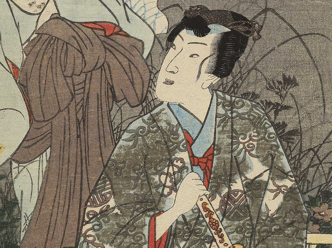 yon Yugao from the series Murasaki shikibu genji karuta by Utagawa Kunisada II (Kochoro Kunisada) / BJ345-401