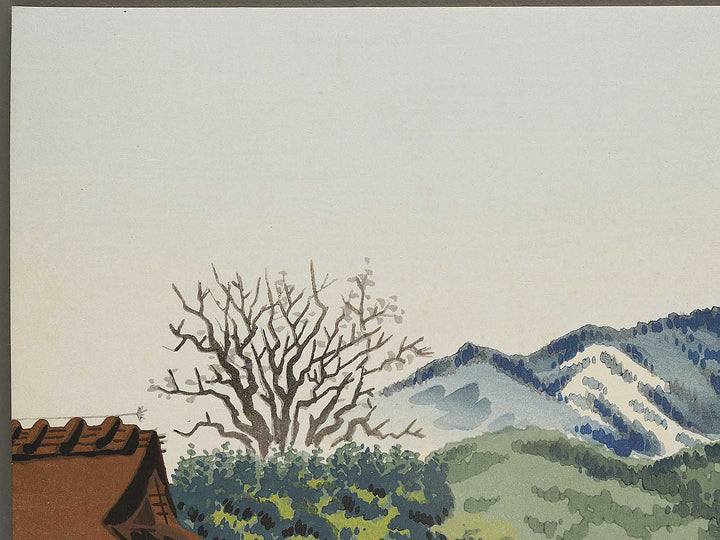 Distant View of Atagoyama from the series Kyoraku sanjudai by Tokuriki Tomikichiro, (Medium print size) / BJ310-107