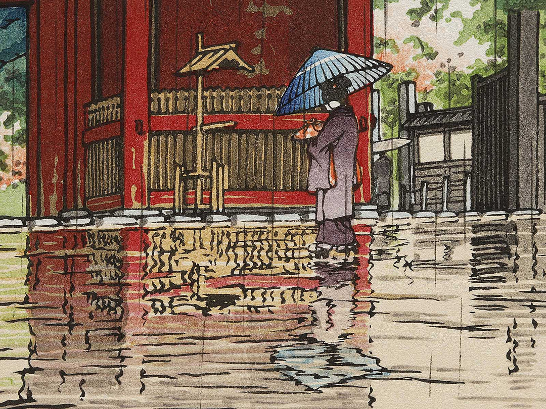 Harusame gokokuji by Kawase Hasui, (Large print size) / BJ331-261