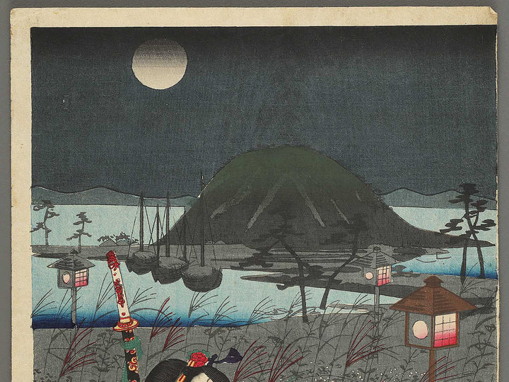 Kakiwake genji akashinoura no kei by Utagawa Hiroshige III / BJ301-595
