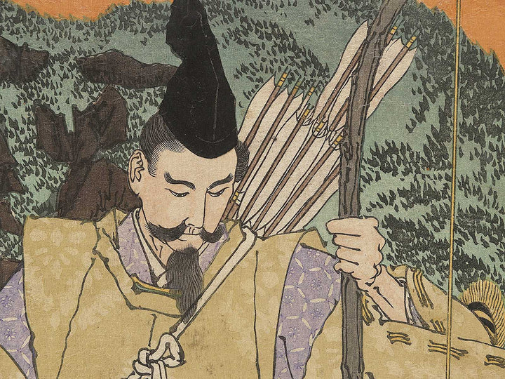 Minamoto no Yorimitsu Sakata no Kintoki from the series Yoshitoshi musya burui by Tsukioka Yoshitoshi / BJ337-771