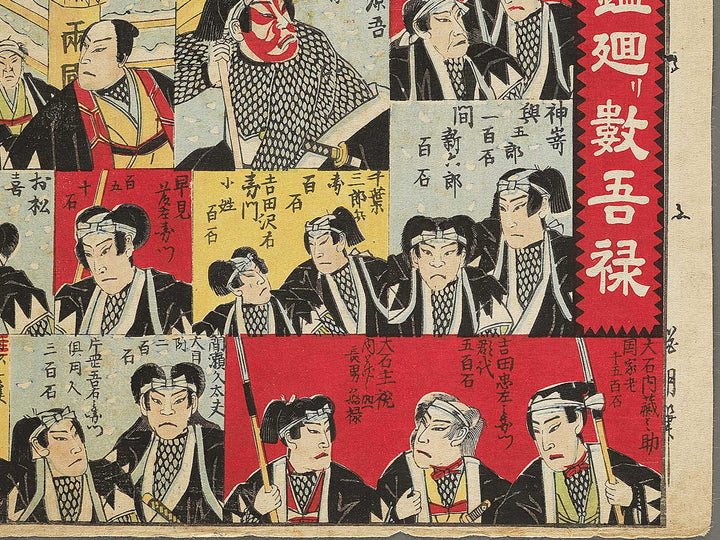 Shinban Gishi no kagami mawari sugoroku by Kagetsu / BJ343-770