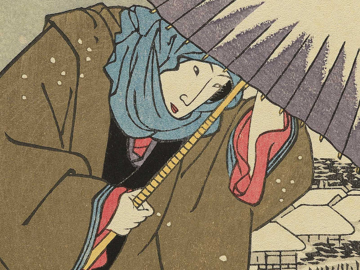 Asakusa no bosetsu from the series Meisho Edo hakkei by Utagawa Hiroshige, (Medium print size) / BJ330-610