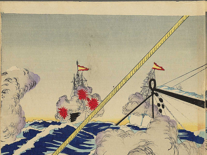 Nissinkan gekisen no zu by Shunsai Toshimasa / BJ349-034