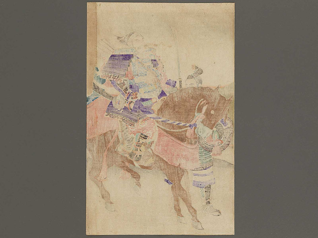 Msashige Masatsura sakuraiyado ni wakare wo tugeru zu by Yosai Nobukazu / BJ337-365