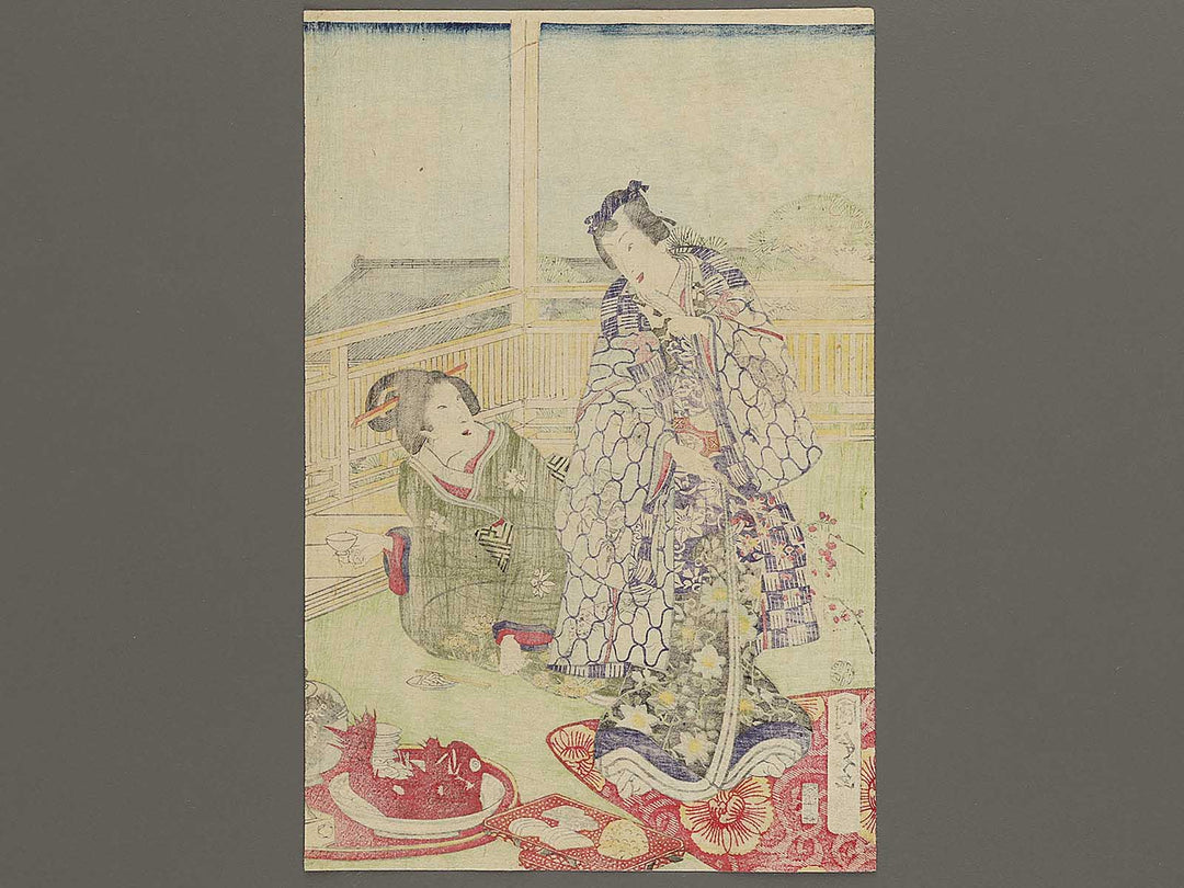 Yanagibashi Yokokawa from the series Genji mitate umegae by Utagawa Kunisada II / BJ333-354