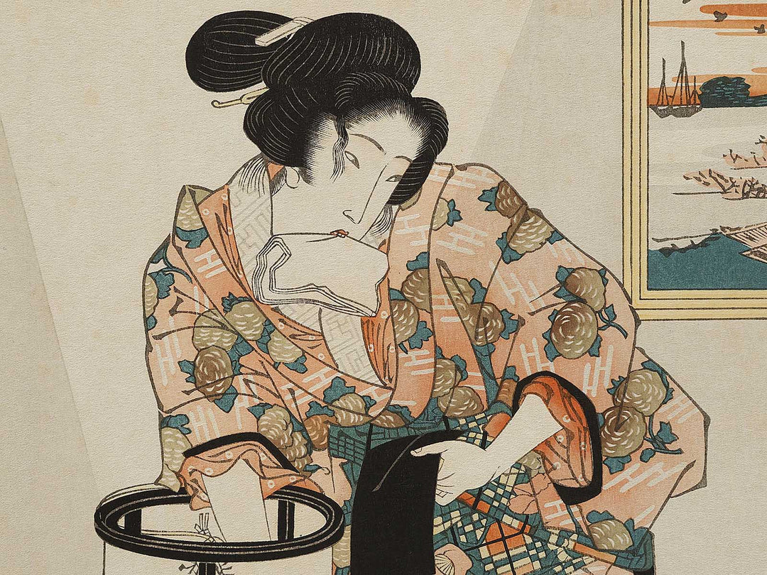 Asakusa nori from the series Edo meibutsu dukushi by Keisai Eisen, (Large print size) / BJ333-690