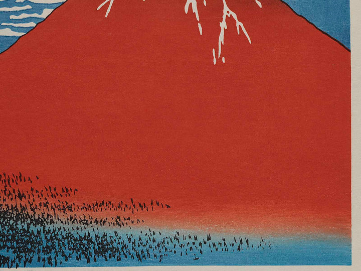 South Wind, Clear Sky from the series Thirty-six Views of Mount Fuji by Katsushika Hokusai, (Large print size) / BJ234-983