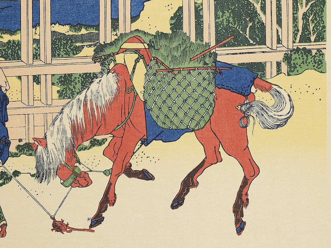 Senju in Musashi Province from the series Thirty-six Views of Mount Fuji by Katsushika Hokusai, (Large print size) / BJ352-100