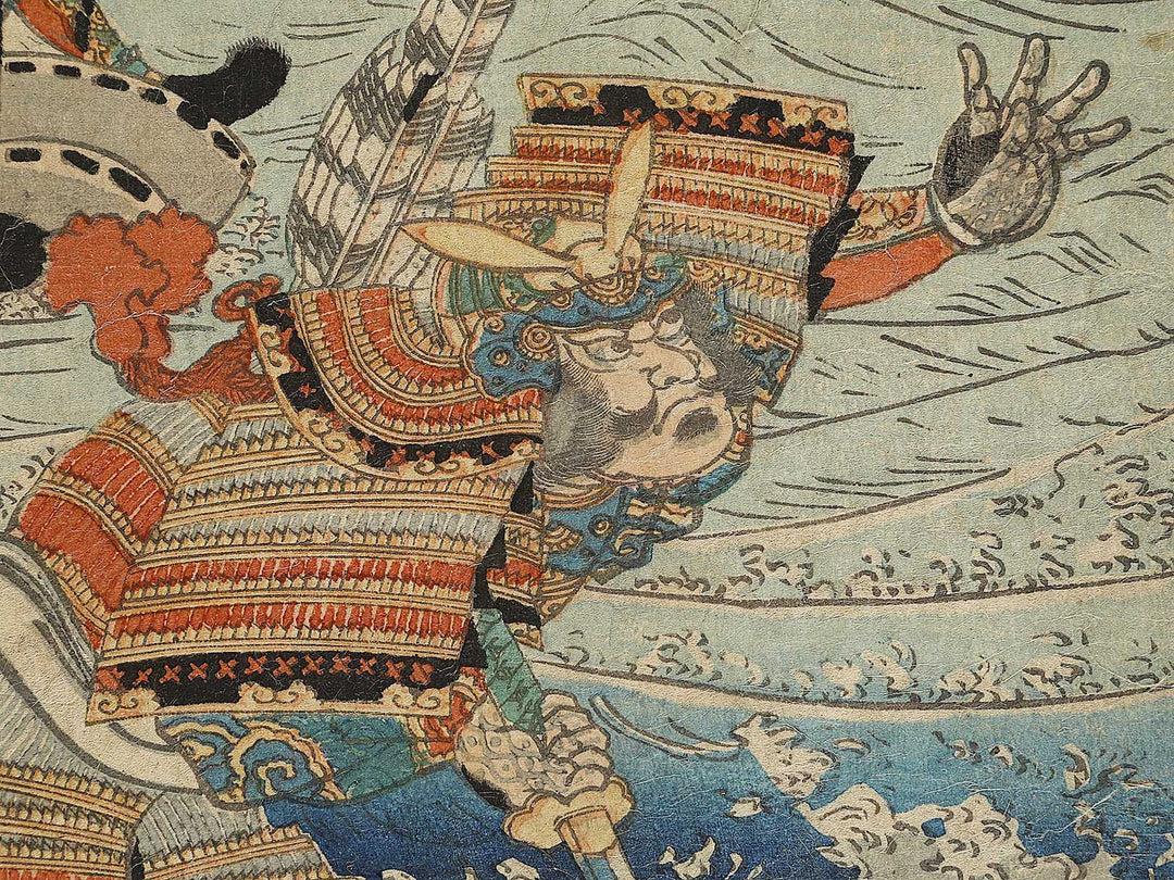 Genpei seisuiki sanshu yashima kassen by Utagawa Kuniyoshi / BJ338-051