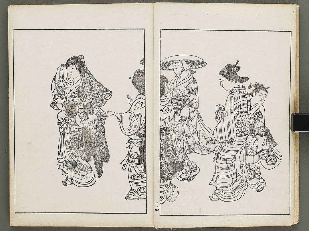 Nihon joso (Chu), Book 2 by Nishikawa Sukenobu / BJ325-332