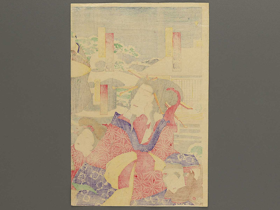 Kabukiza shinkyogen Akegarasu haru no awayuki by Utagawa Kunisada(Toyokuni III) / BJ348-180
