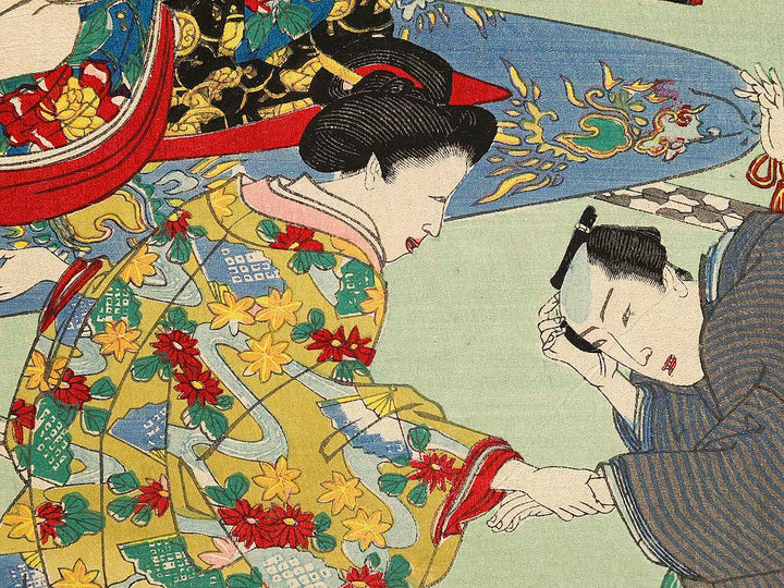 Yoshida goten from the series Azumanishiki chuya kurabe by Yoshu Chikanobu / BJ338-086