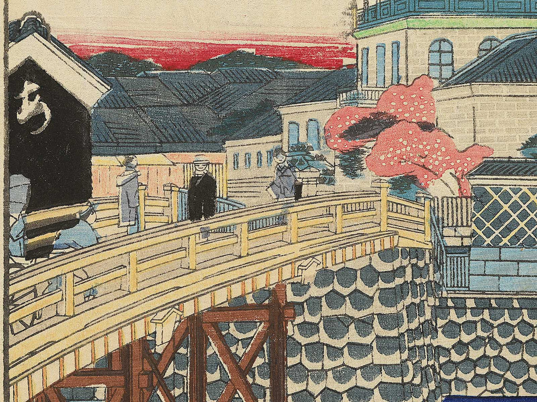 Yoroibashi from the series Tokyo kaika meikei kurabe by Baido Kunimasa / BJ347-956