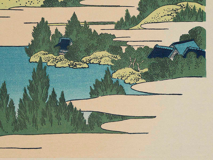 Hakone Lake in Sagami Province from the series Thirty-six Views of Mount Fuji by Katsushika Hokusai, (Medium print size) / BJ277-949