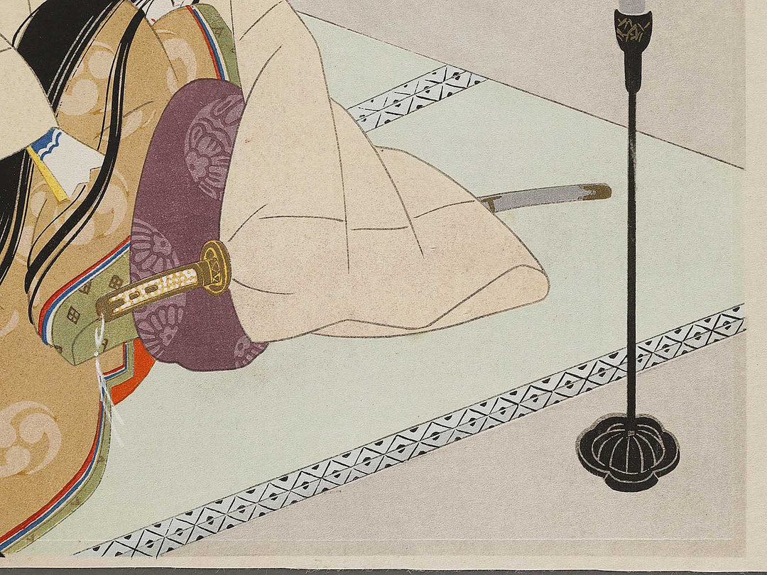 Yugao(The Bottle Gourds) from the series The Tale of Genji by Ebina Masao, (Medium print size) / BJ329-175