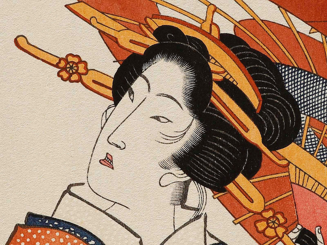 Kanda myojin from the series Tose tengan kyo by Keisai Eisen, (Large print size) / BJ333-809