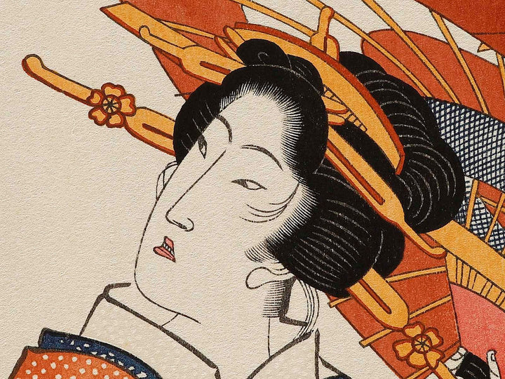 Kanda myojin from the series Tose tengan kyo by Keisai Eisen, (Large print size) / BJ333-809