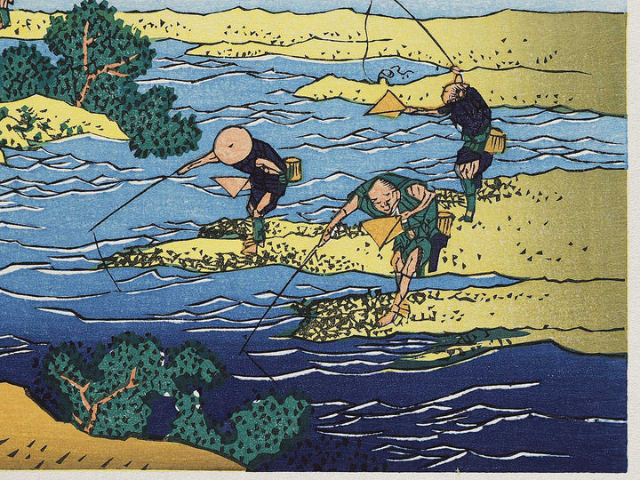 Fly-fishing from the series Oceans of Wisdom by Katsushika Hokusai, (Small print size) / BJ322-896