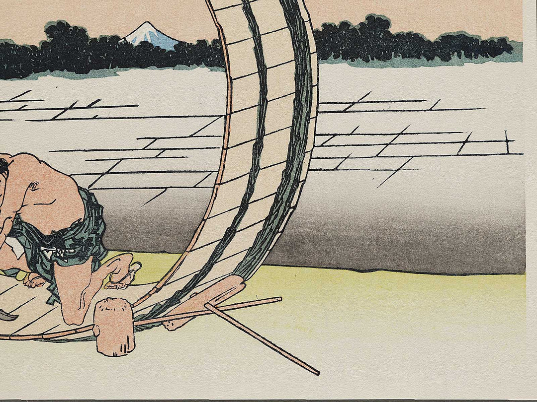 Fujimibara in Owari Province from the series Thirty-six Views of Mount Fuji by Katsushika Hokusai, (Small print size) / BJ311-010