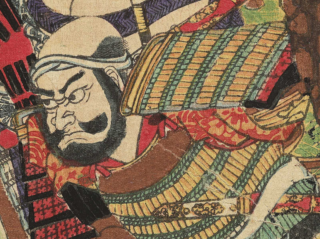 Ichinotani Hiyodorigoe sakaotoshi no zu by Tsukioka Yoshitoshi / BJ347-067