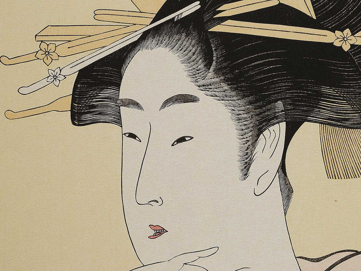 Portrait of a Courtesan by Kitagawa Utamaro, (Large print size) / BJ320-796