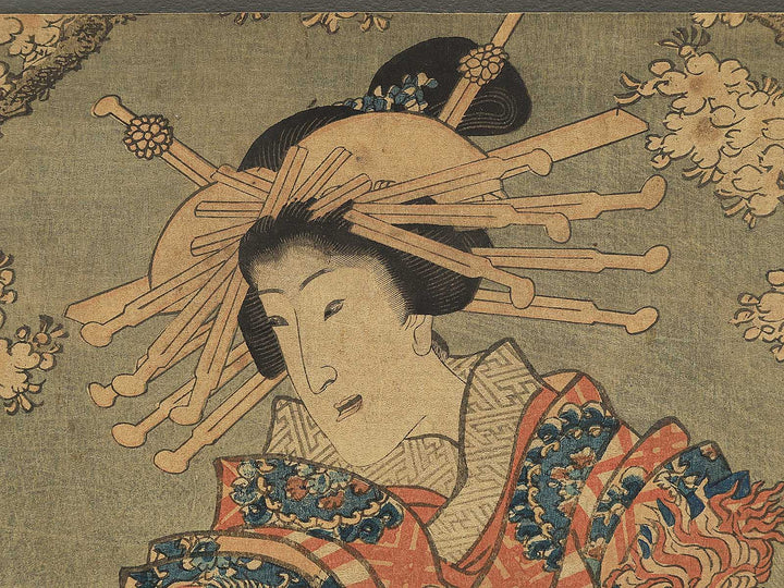 Hankurabe sato no yozakura by Utagawa Kunisada(Toyokuni III) / BJ345-366