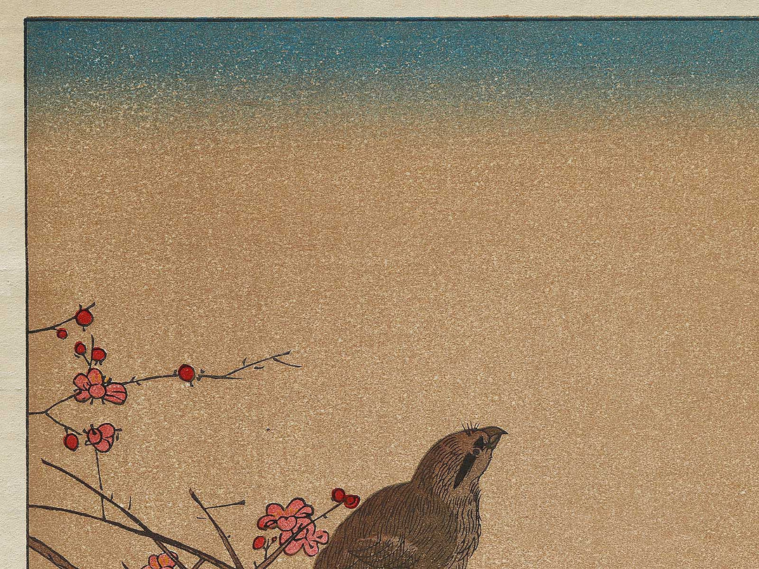 Hawk and Shrike from the series Momotidori kyoka awase by Kitagawa Utamaro, (Large print size) / BJ306-936