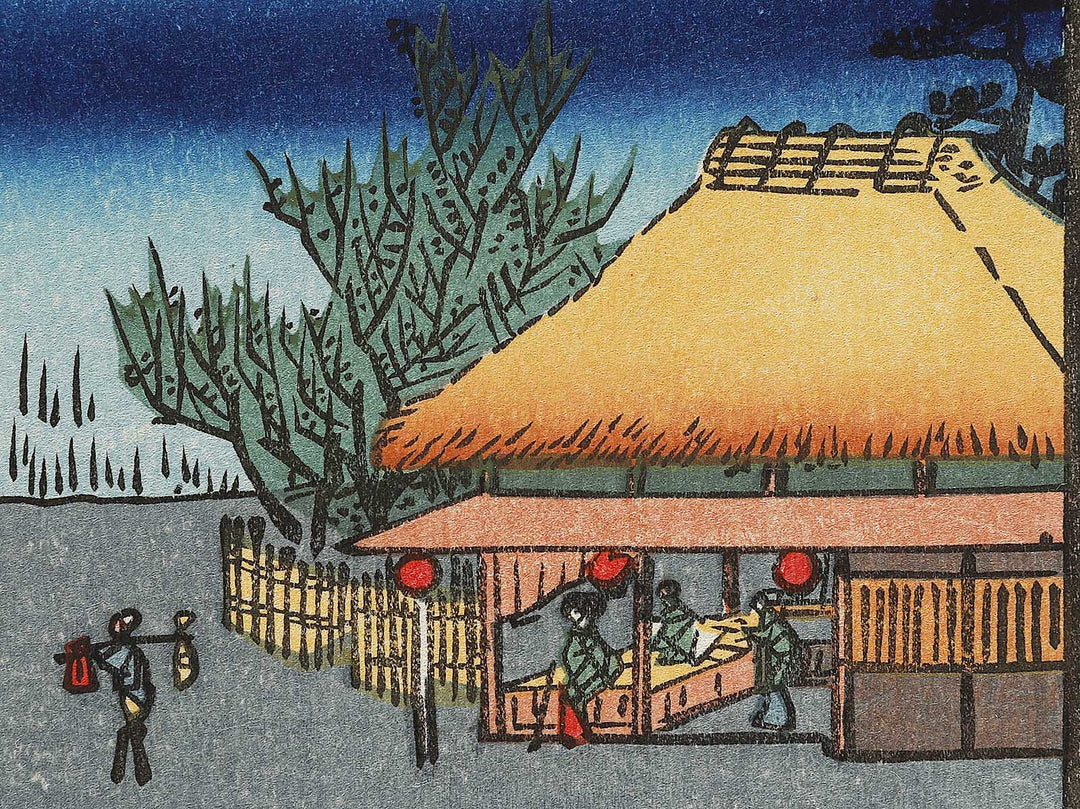 Robe-Hanging Pine, Senzoku Pond from the series One Hundred Famous Views of Edo by Utagawa Hiroshige, (Large print size) / BJ336-994