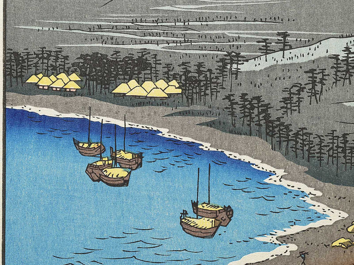 Minosaki from the series Famous Views of the Sixty-odd Provinces by Utagawa Hiroshige, (Large print size) / BJ334-117