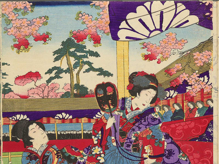 Miyako no haru tori awase no zu by Yoshu Chikanobu / BJ353-003