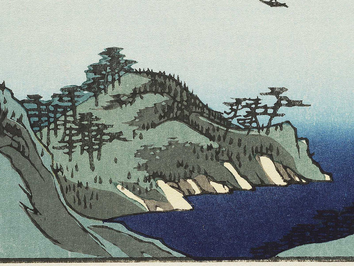 View of Matsushima, Sight Map from Mount Tomi  from the series Famous Views of the Sixty-odd Provinces by Utagawa Hiroshige, (Large print size) / BJ334-320