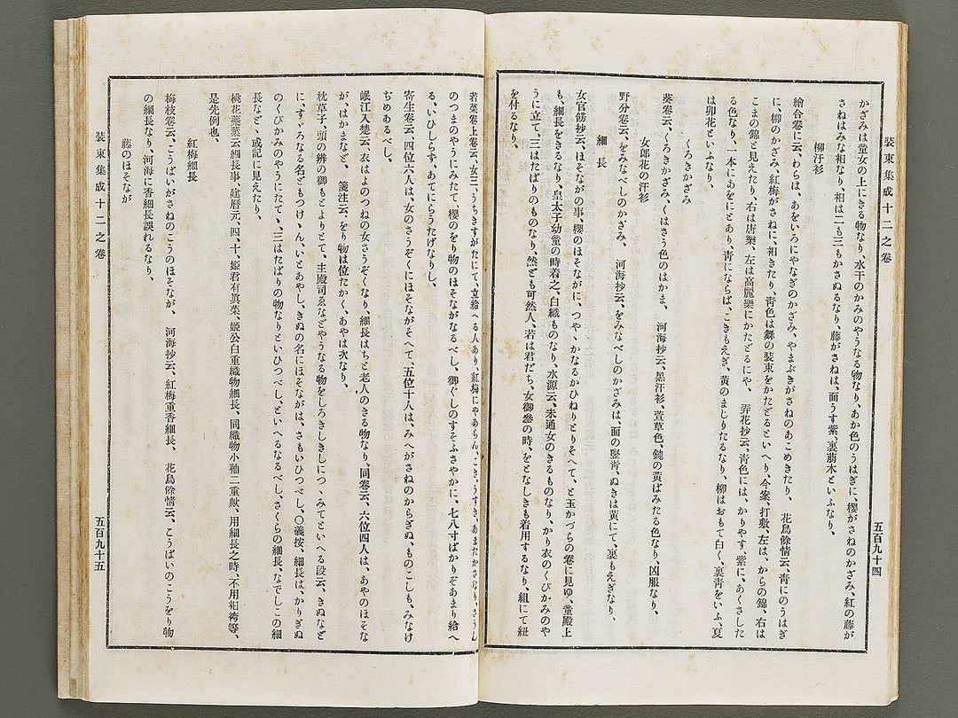 Kojitsu sosho Shozoku shusei 11no maki 12no maki / BJ321-300