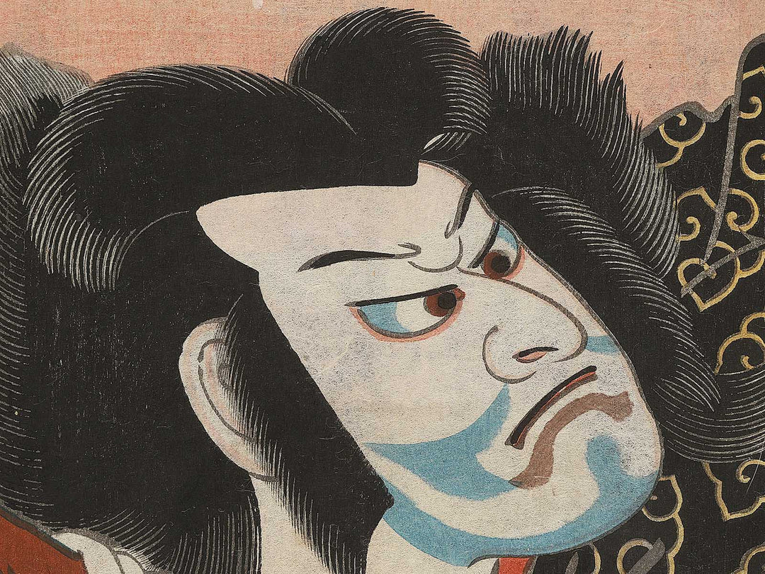 Komachi sakura no seirei Otomo no Kuromushi from the series Kodai imayo irogami awase by Torii Kiyomitsu, Toyokuni / BJ304-164