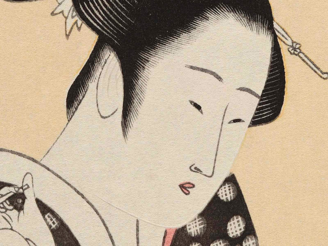 Hour of the Sheep (around 2pm) from the series Daughter Sundial by Kitagawa Utamaro, (Medium print size) / BJ225-785