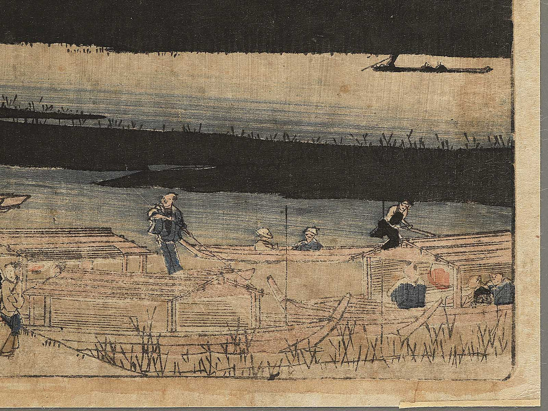 Sumidagawa no tsuki from the series Edo meisho by Utagawa Hiroshige / BJ352-163