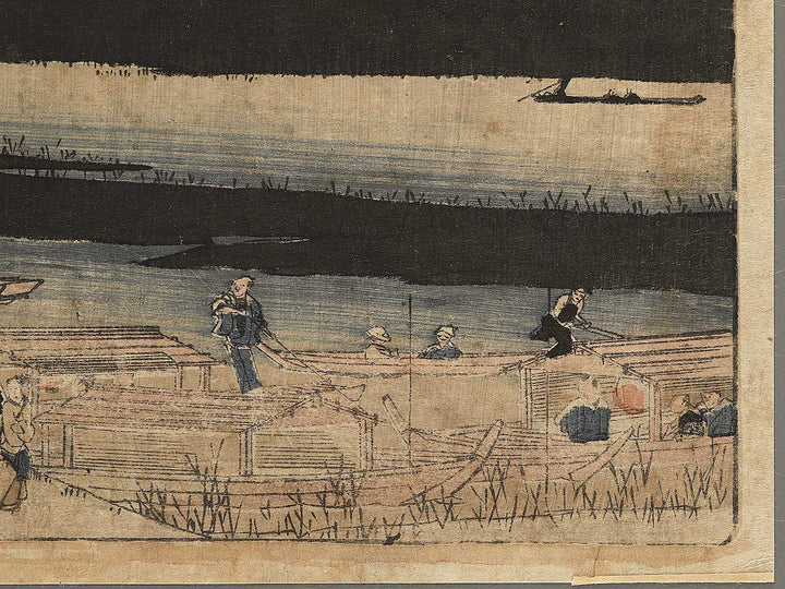 Sumidagawa no tsuki from the series Edo meisho by Utagawa Hiroshige / BJ352-163