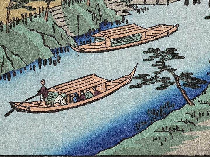 Yanagishima from the series One Hundred Famous Views of Edo by Utagawa Hiroshige, (Large print size) / BJ336-938