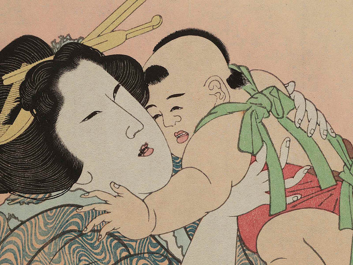 Maternal love (Bosei ai) by Katsushika Hokusai, (Medium print size) / BJ283-465