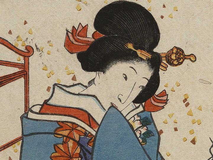 Matsukaze from the series Genji monogatari by Utagawa Kunisada(Toyokuni III) / BJ341-432