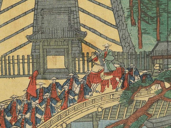 Fujisawa Yugyoji from the series Tokaido gojusantsugi no uchi by Utagawa Sadahide / BJ347-662