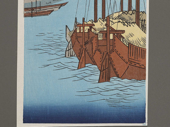 Tsukuda jima umibe oboroduki from the series Toto meisho by Utagawa Hiroshige, (Small print size) / BJ327-075