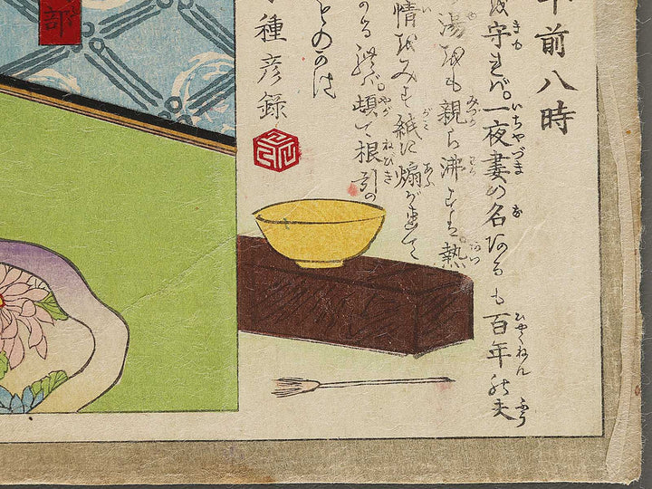 Gozen hachi ji from the series Kuruwa dokei by Bosai Shugetsu / BJ339-164