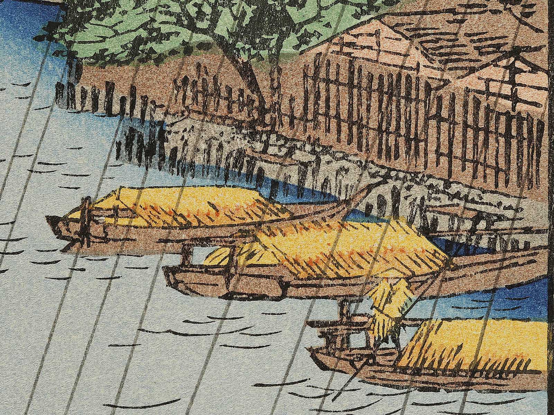 Seido Hall and Kanda River from Shohei Bridge from the series One Hundred Famous Views of Edo by Utagawa Hiroshige, (Large print size) / BJ336-903