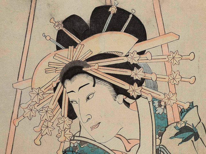 Miuraya nikai no ba by Toyohara Kunichika / BJ342-958