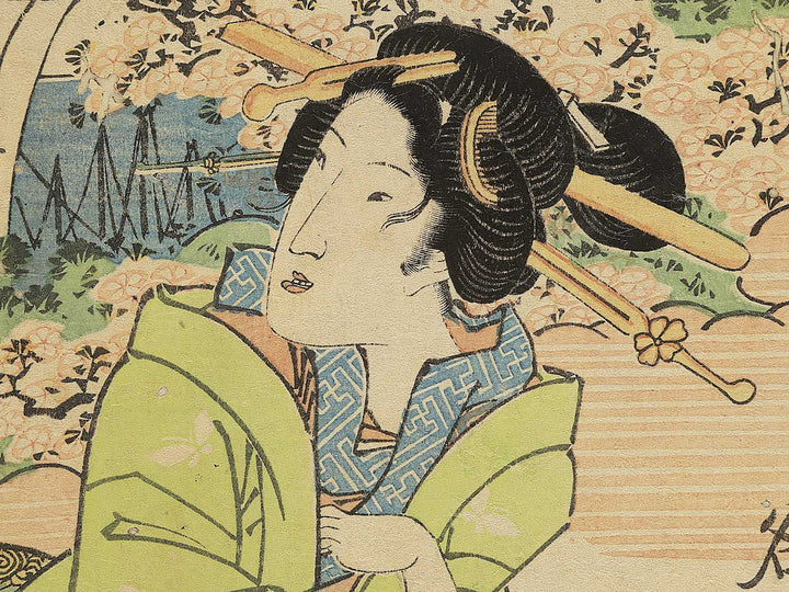 Mitate meisho sakura zukushi Gotenyama no hana by Keisai Eisen / BJ354-571