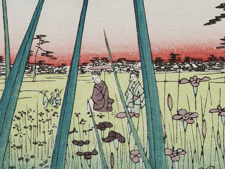 Horikiri Iris Garden from the series One Hundred Famous Views of Edo by Utagawa Hiroshige, (Large print size) / BJ331-541