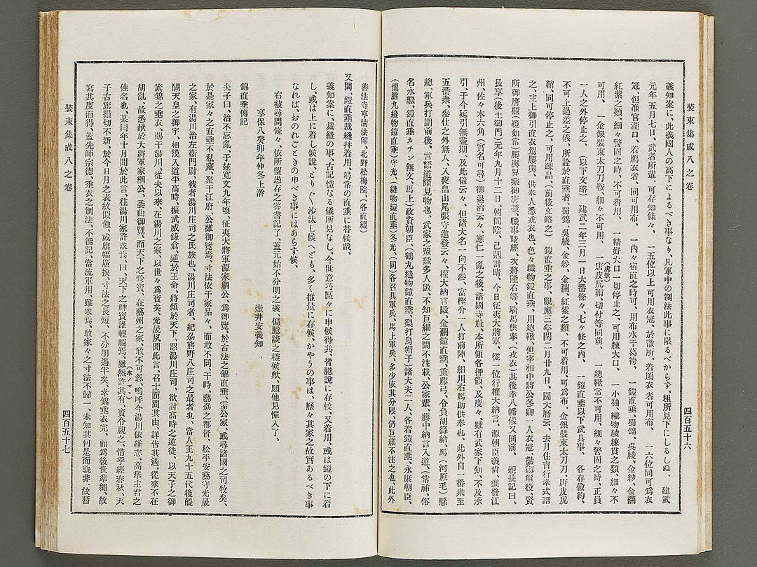 Kojitsu sosho Shozoku shusei 8no maki  10no maki / BJ321-293