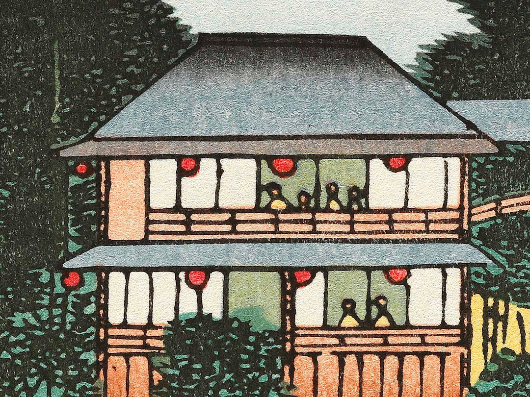 Flower Pavilion, Dango Slope, Sendagi from the series One Hundred Famous Views of Edo by Utagawa Hiroshige, (Large print size) / BJ336-882