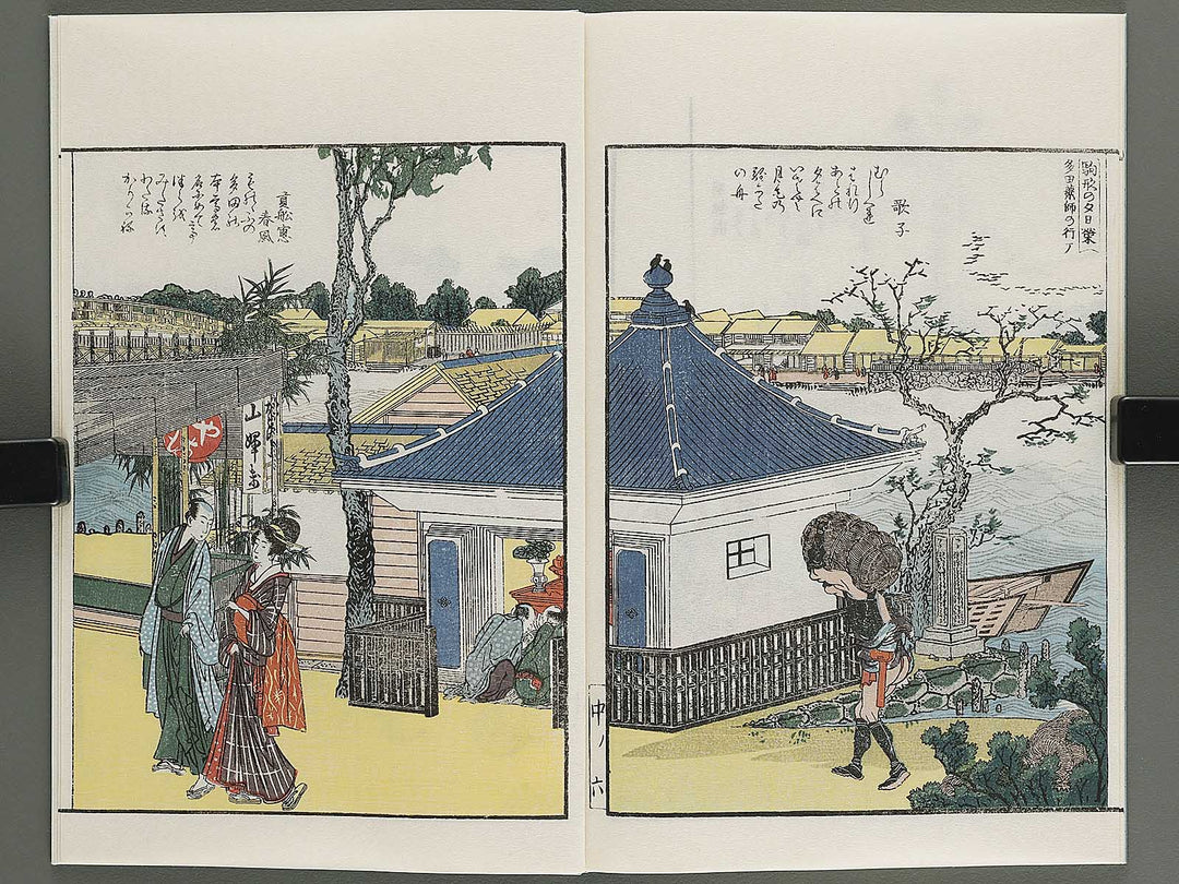 Ehon sumidagawa ryogan ichiran (Chu) by Katsushika Hokusai / BJ341-159